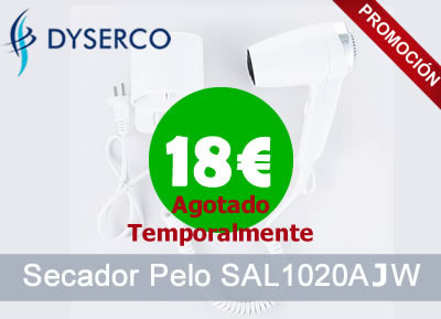 Secador de pelo de pared SAL1020AJW para hoteles